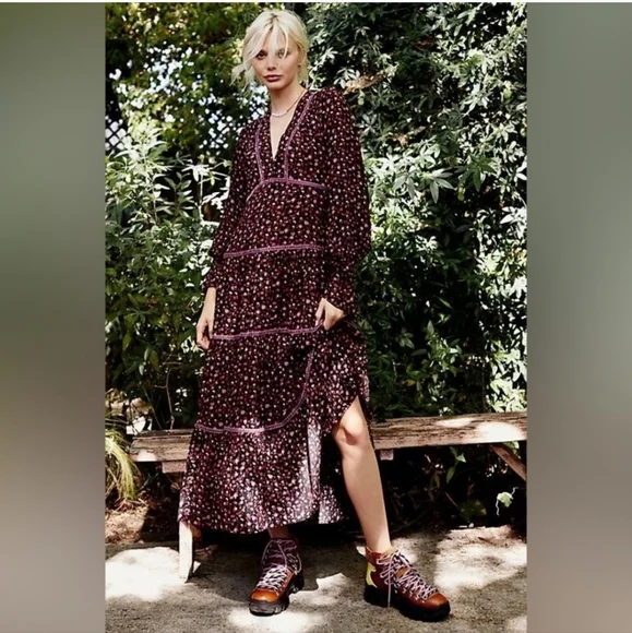 Free People Retro Floral Maxi Dress - Picture 13 of 14